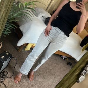 Light gray jeans from Loft. Worn twice